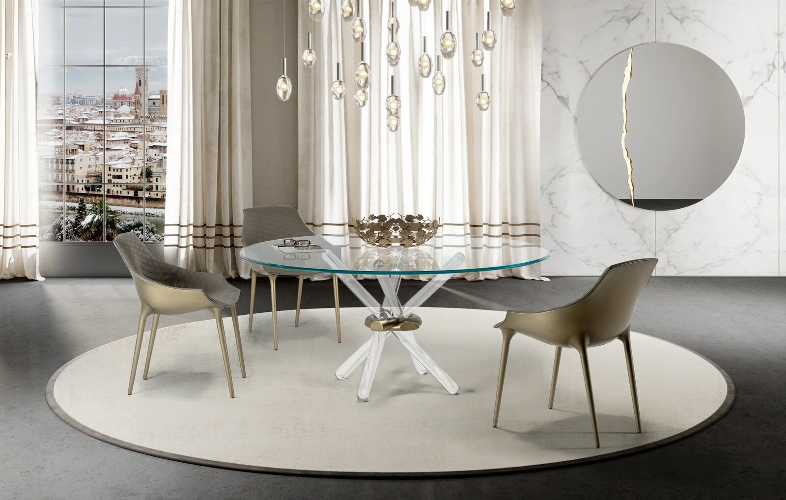 Dining tables Arlequin 72 — Reflex, collection Glamour