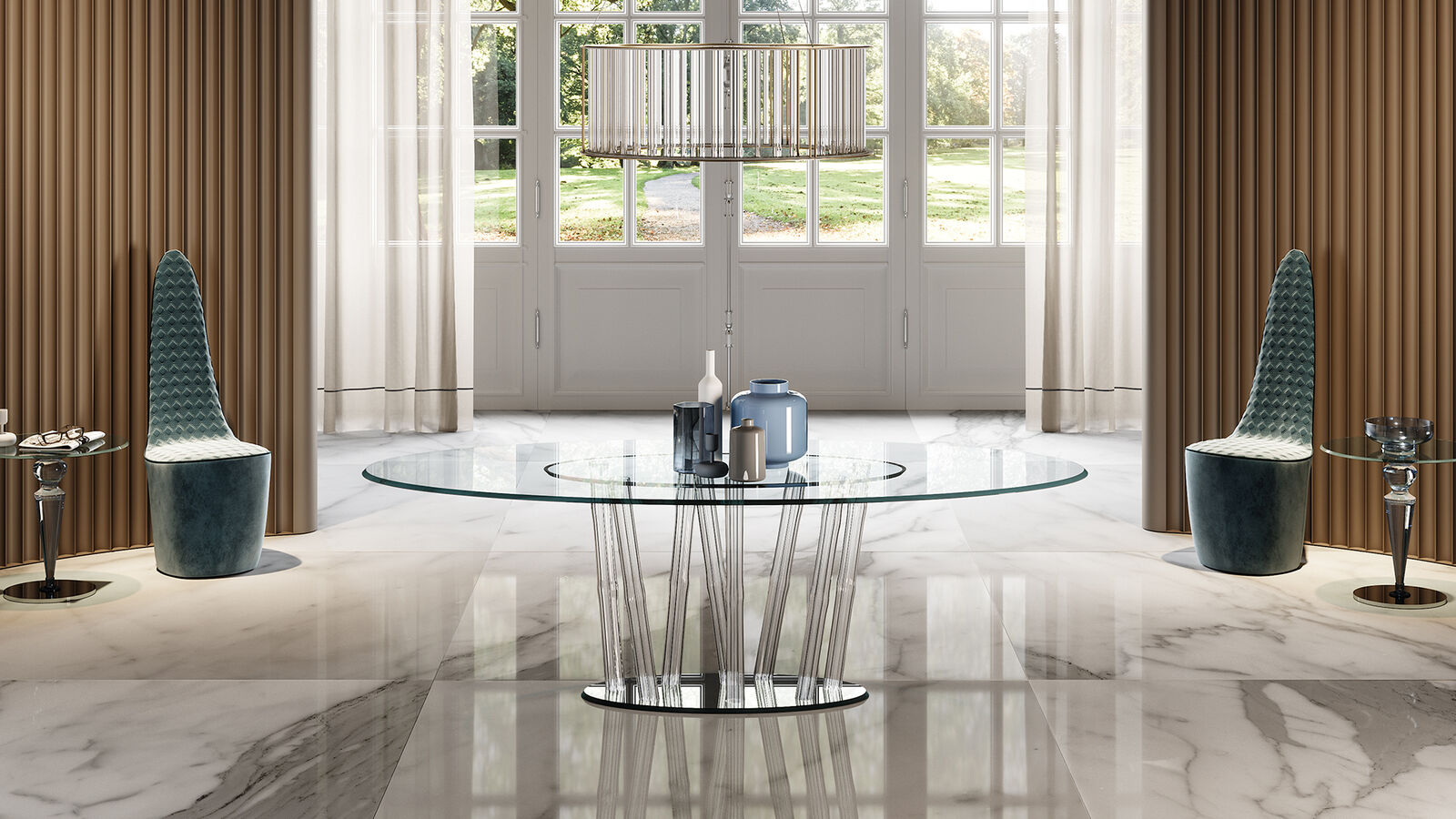 Dining tables Bamboo 72 — Reflex, collection Disegno
