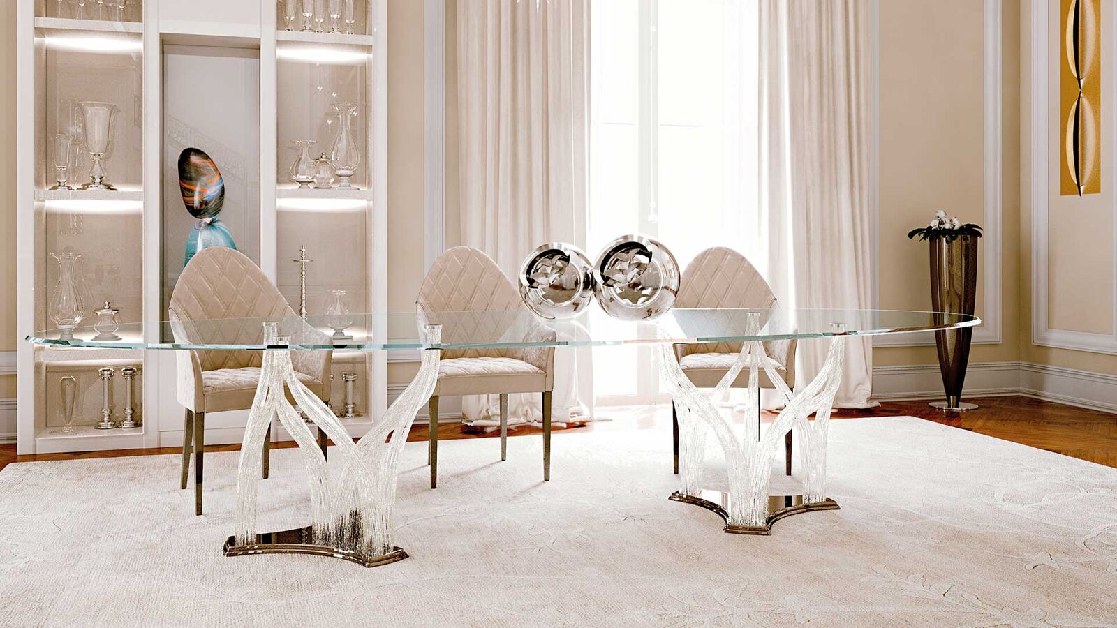 Dining tables Flambè 72 — Reflex, collection Glamour