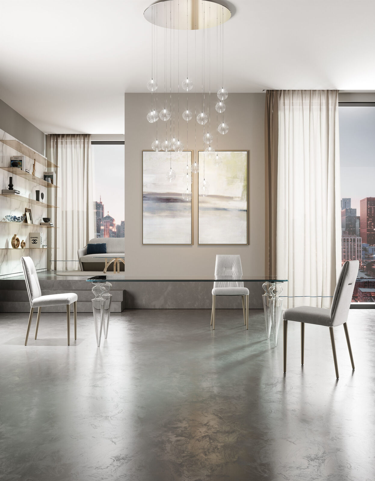 Dining tables Gran Canal 72 — Reflex, collection Glamour
