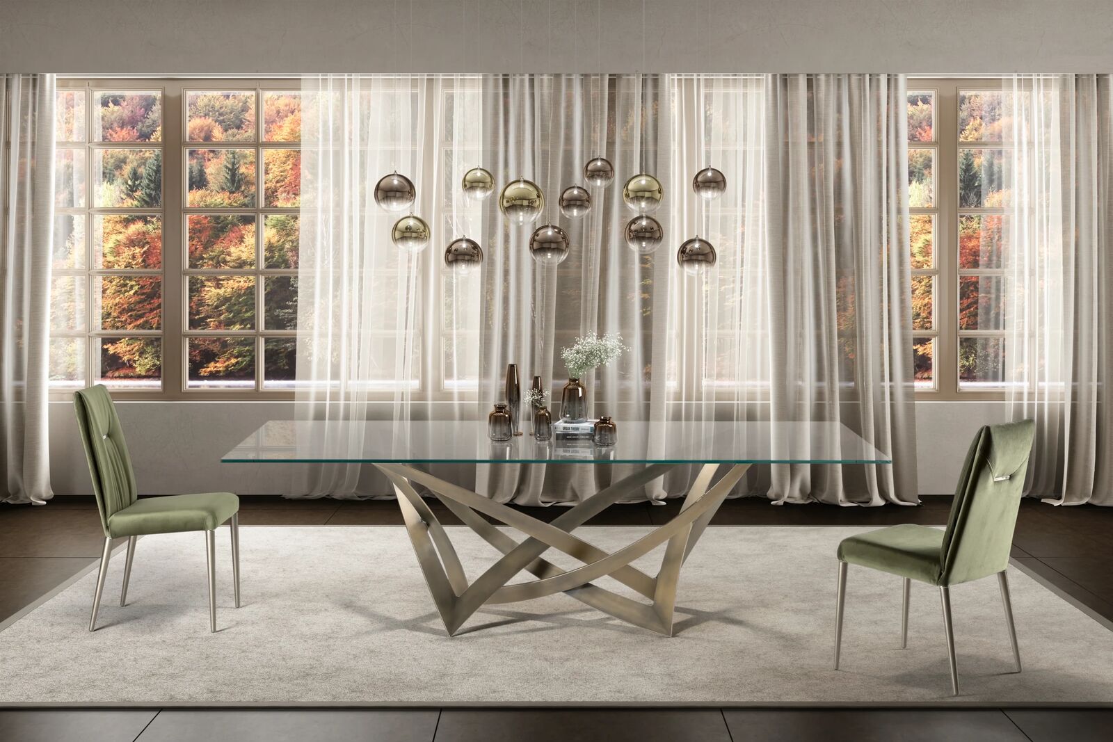 Dining tables Infinito 72 — Reflex, collection Disegno
