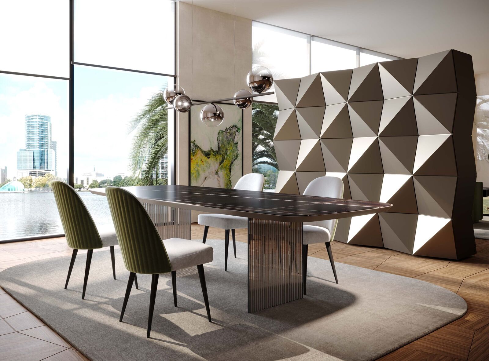 Dining tables Monolite 72 — Reflex, collection Disegno