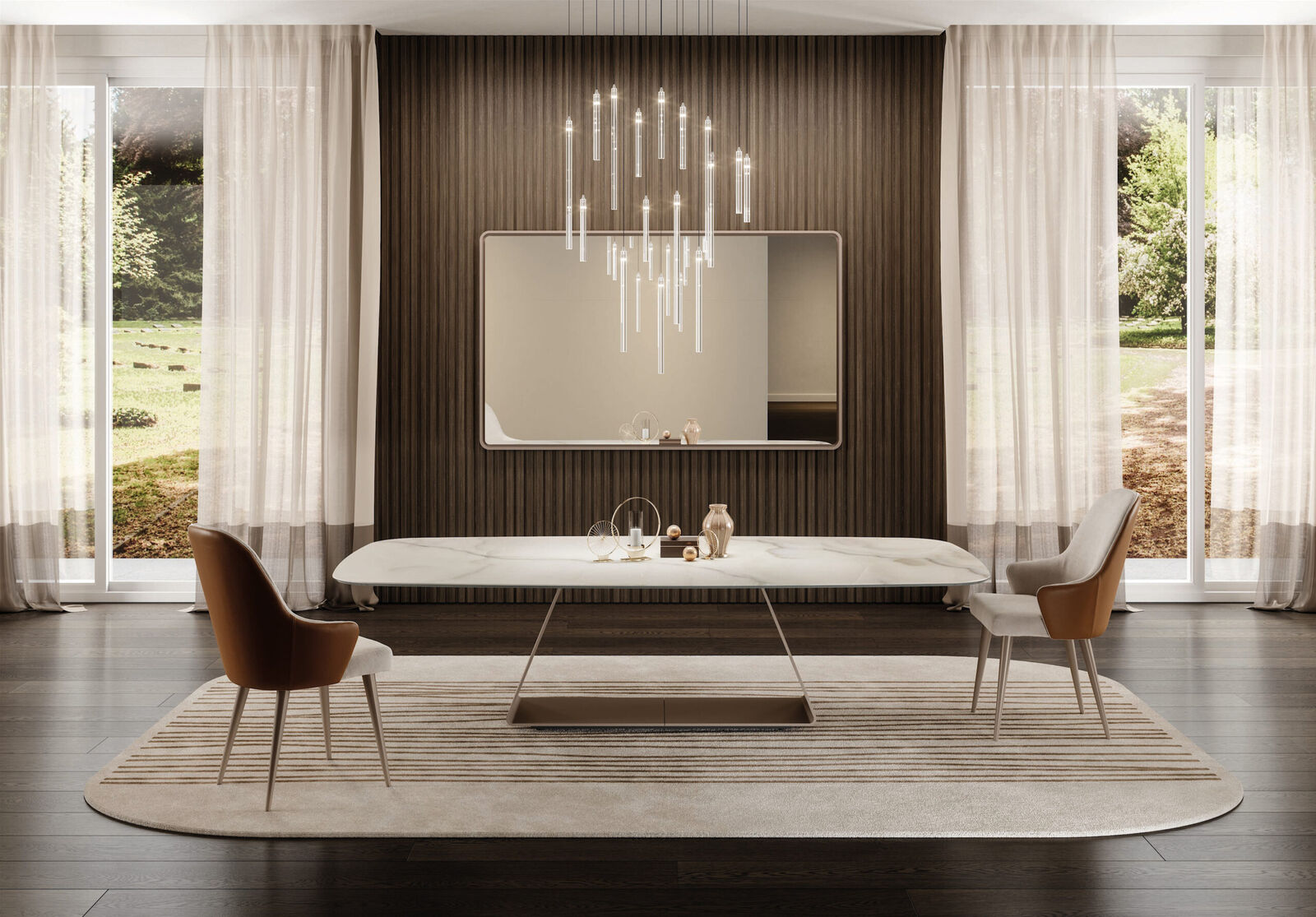 Dining tables Oh 72 — Reflex, collection Disegno