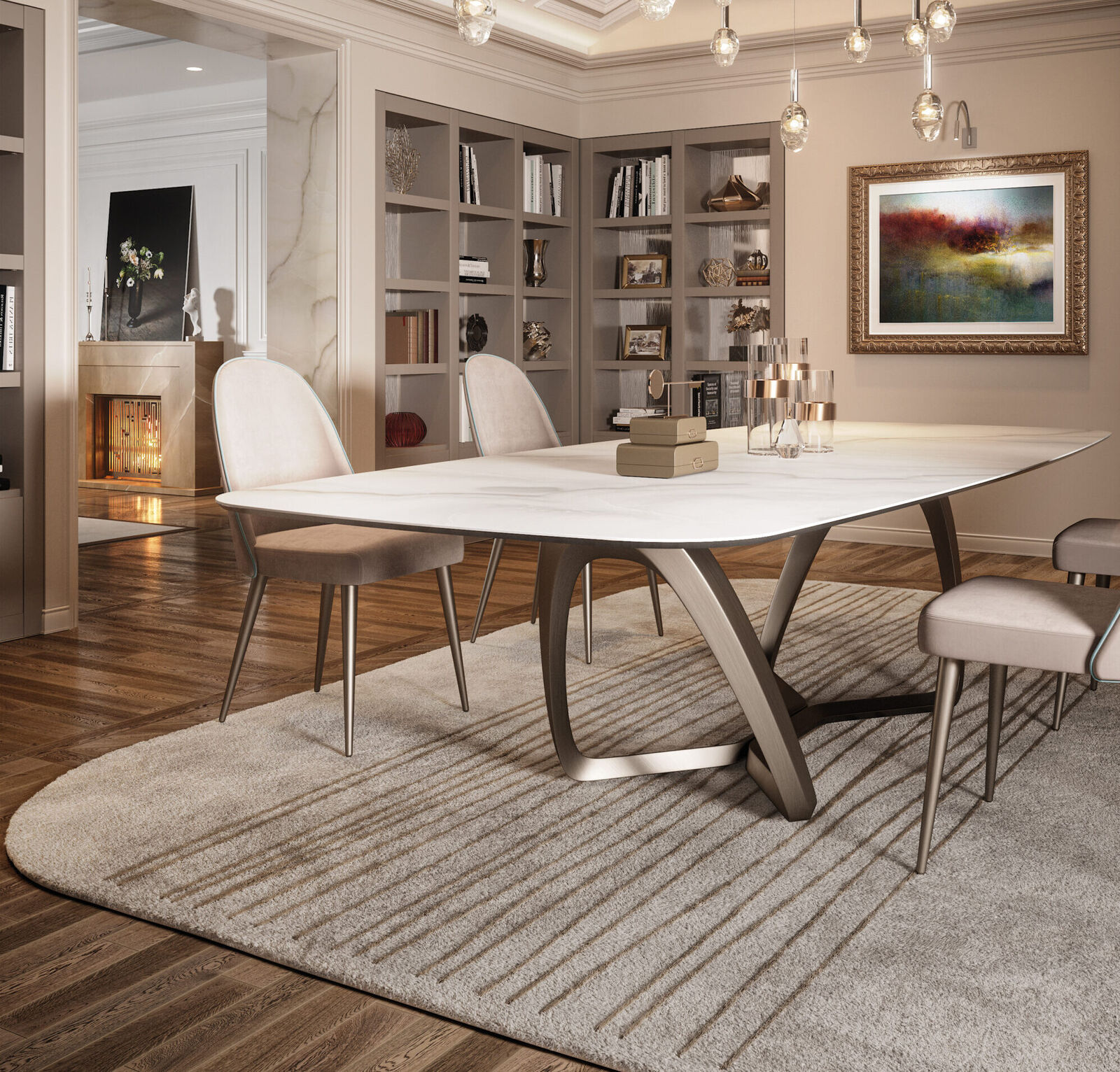 Dining tables Segno 72 — Reflex, collection Disegno