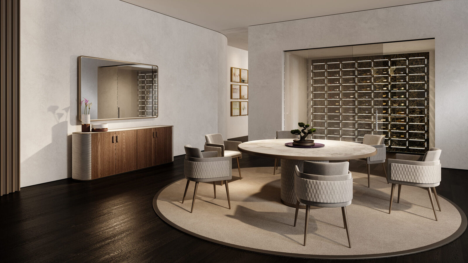Dining tables Signore Degli Anelli 72 Steel Tondo — Reflex, collection Disegno