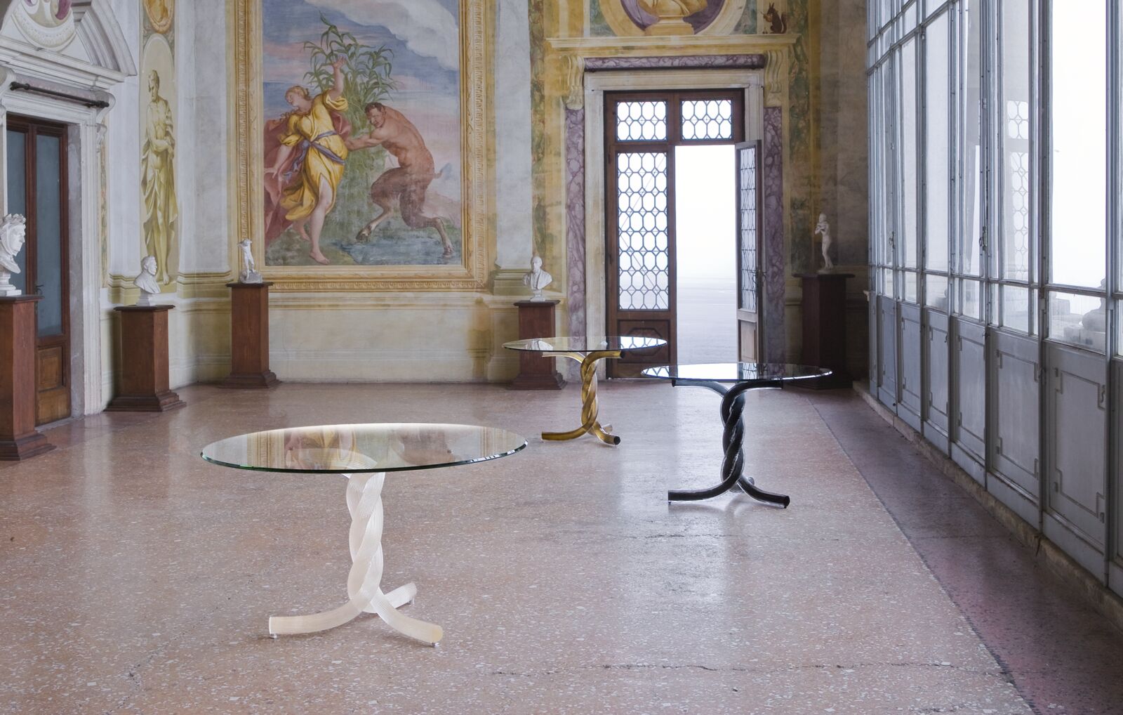 Dining tables Torsades 72 — Reflex, collection Glamour