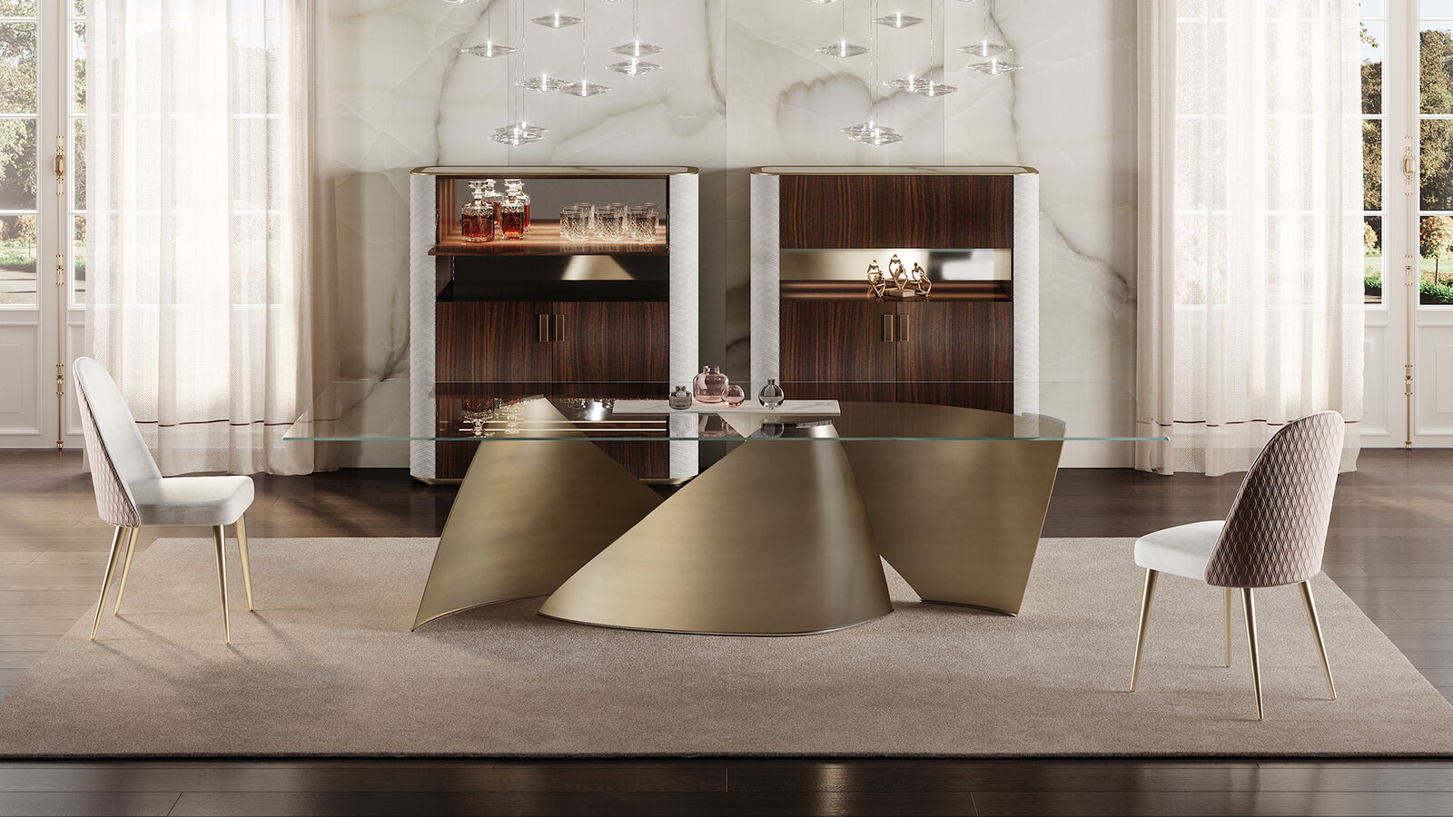 Dining tables Vele 72 — Reflex, collection Disegno