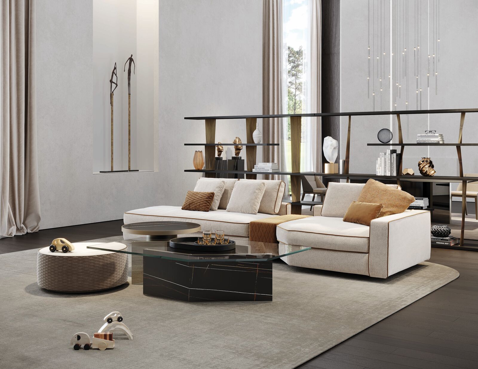 Coffee tables Cubitum 40 — Reflex, collection Disegno