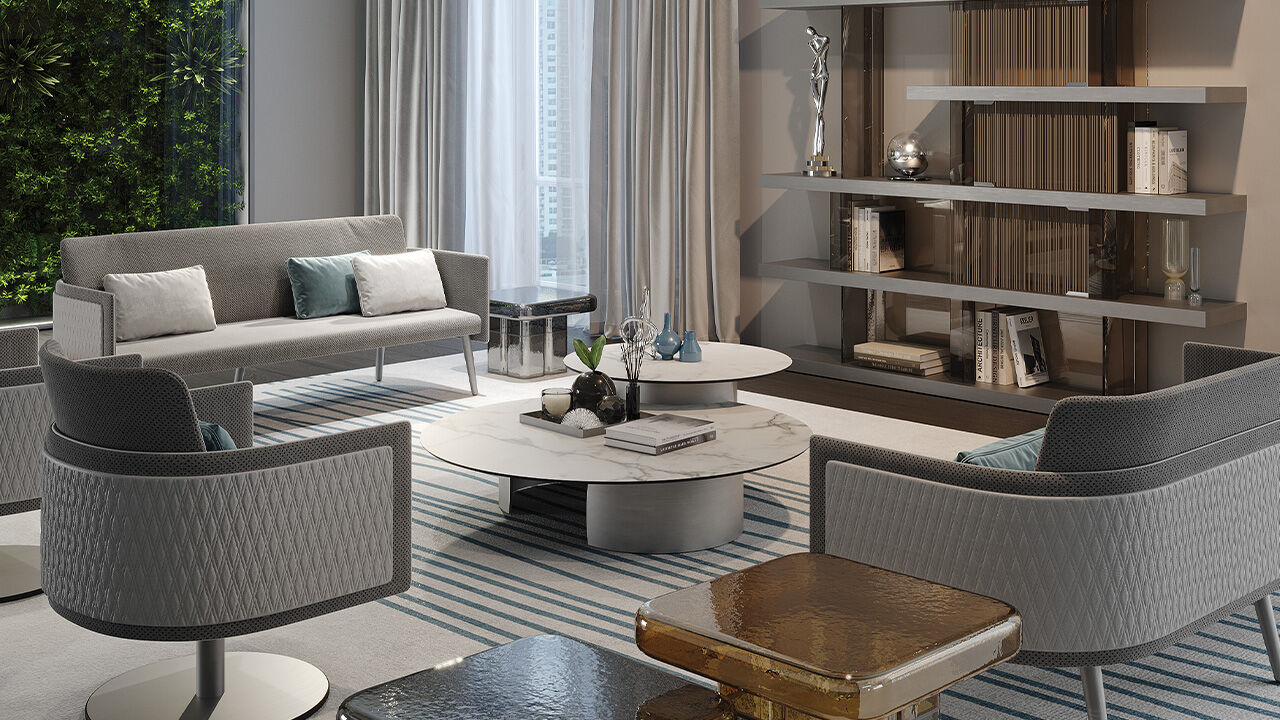 Coffee tables Petalo 40 — Reflex, collection Disegno
