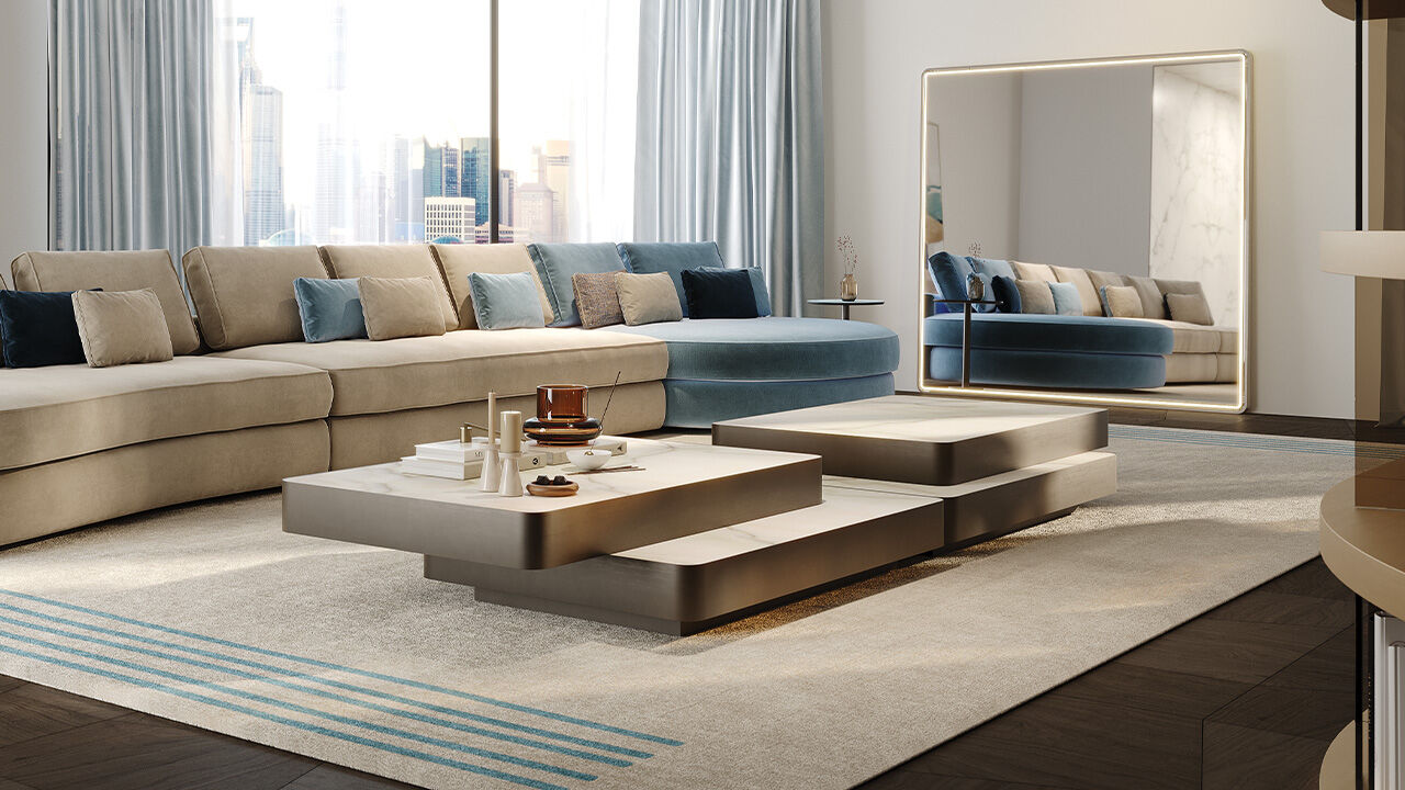 Coffee tables Slide 40 — Reflex, collection Disegno