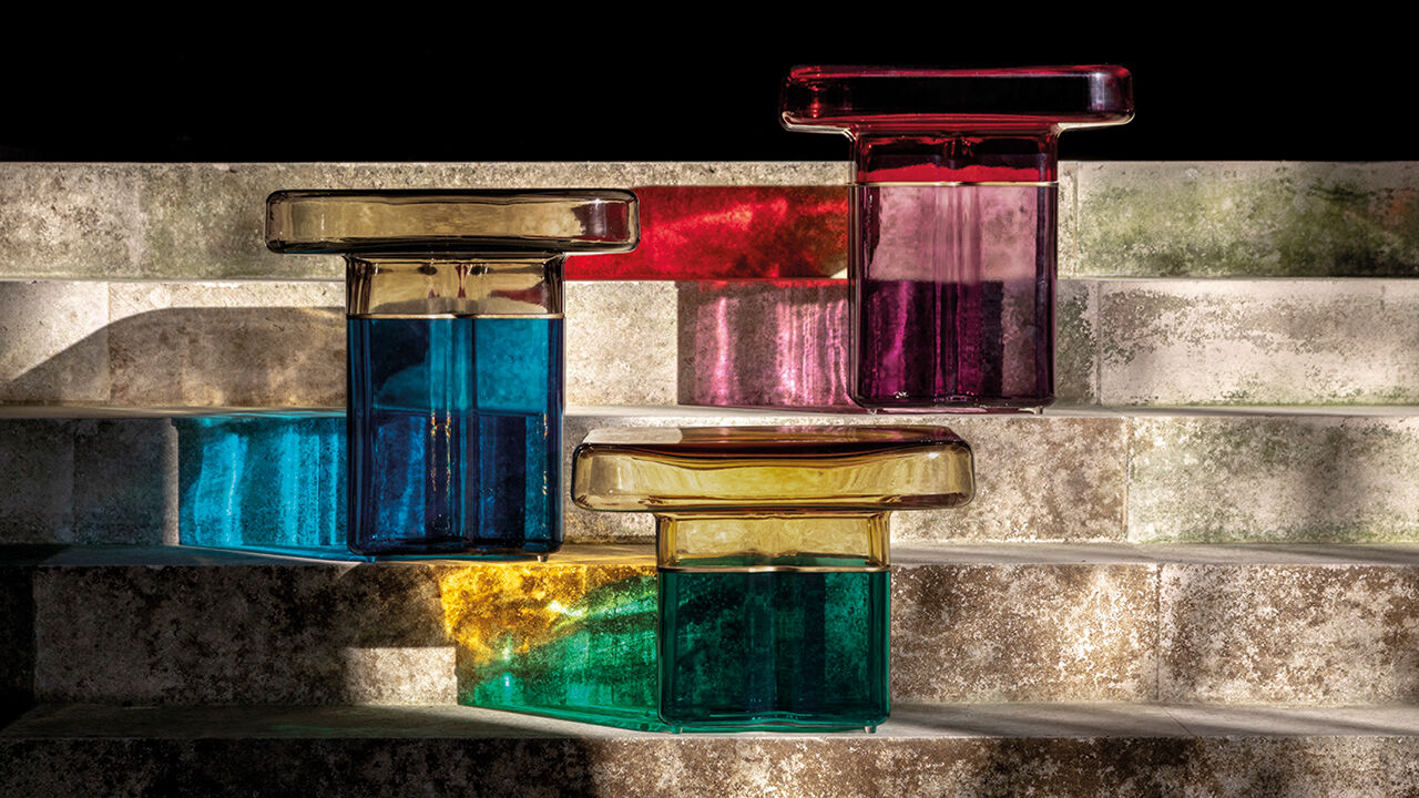 Coffee tables Tau 40 Murano — Reflex, collection Disegno