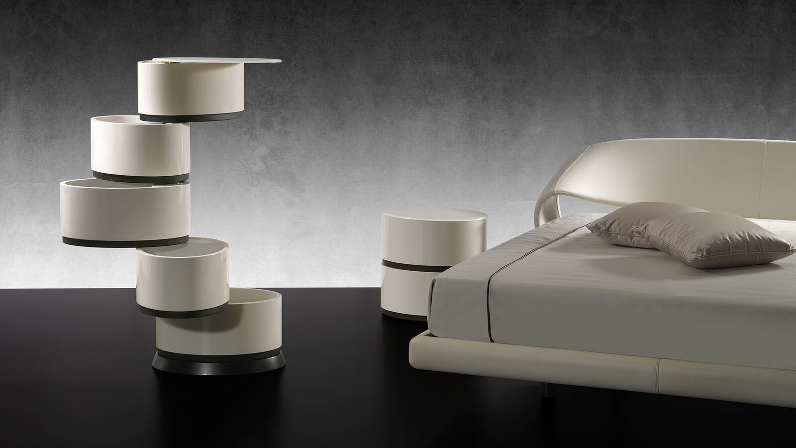 Bedside tables Giulietta - Romeo Settimanale — Reflex, collection Disegno