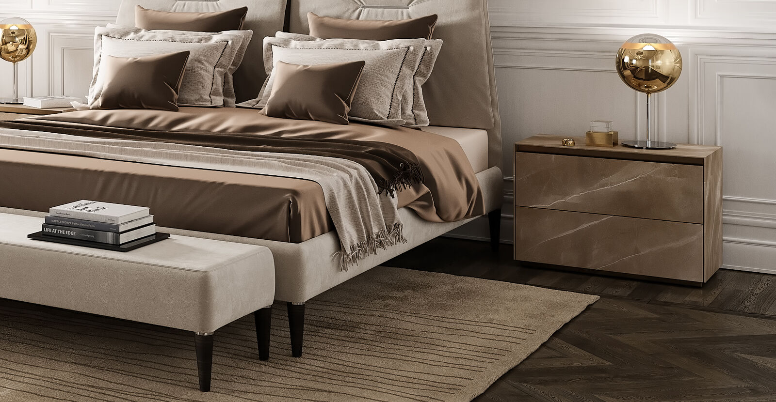 Bedside tables Monolite — Reflex, collection Disegno