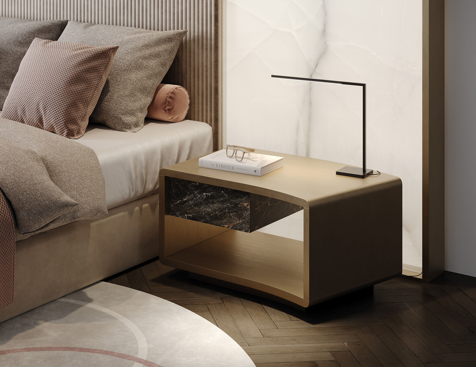 Bedside tables Space — Reflex, collection Disegno