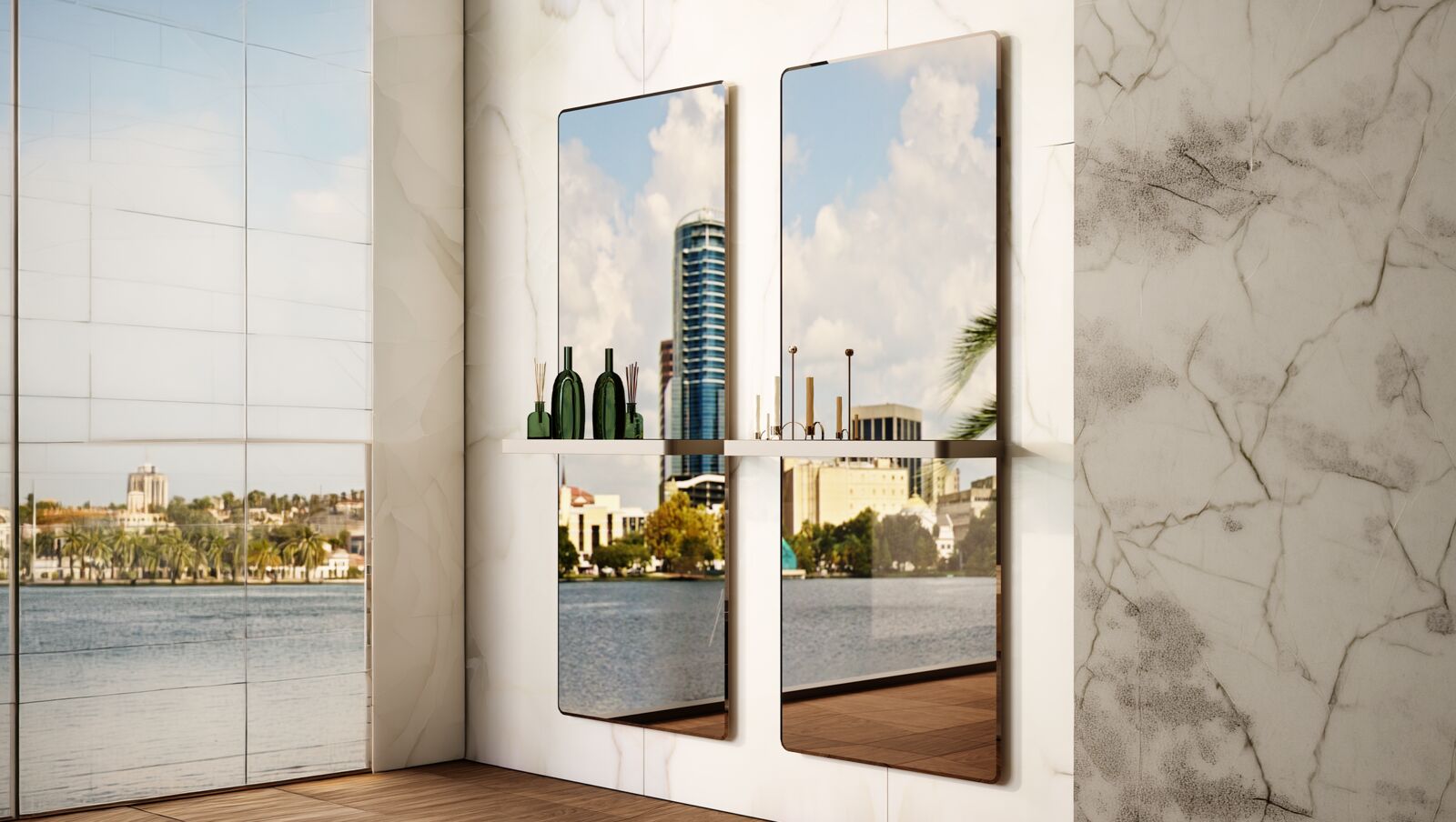 Mirrors Shelf — Reflex, collection Disegno