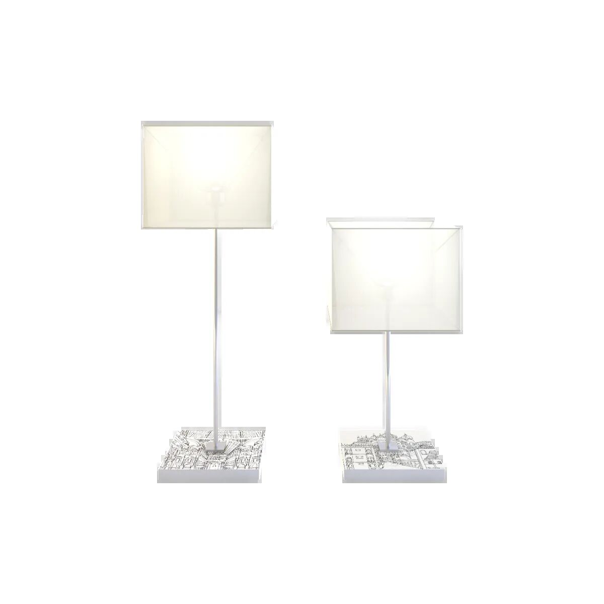 Table lamps Lampade Da Sutor — Tura by Extroverso, collection Città Italiane