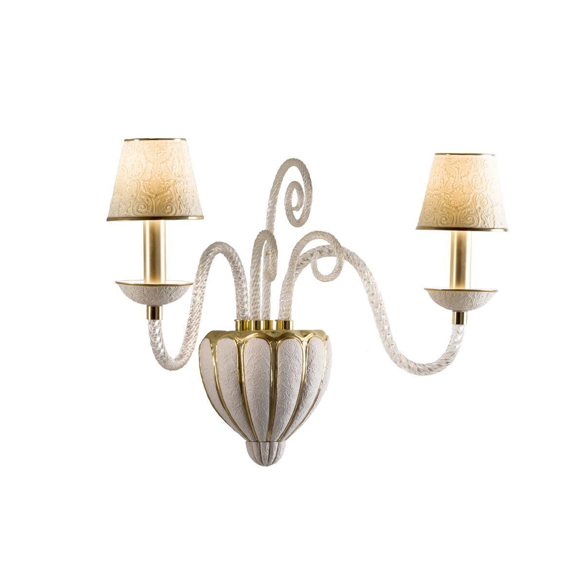 Wall lights Amour Wall Light 2 Lights - White & Gold — Villari, collection Свет