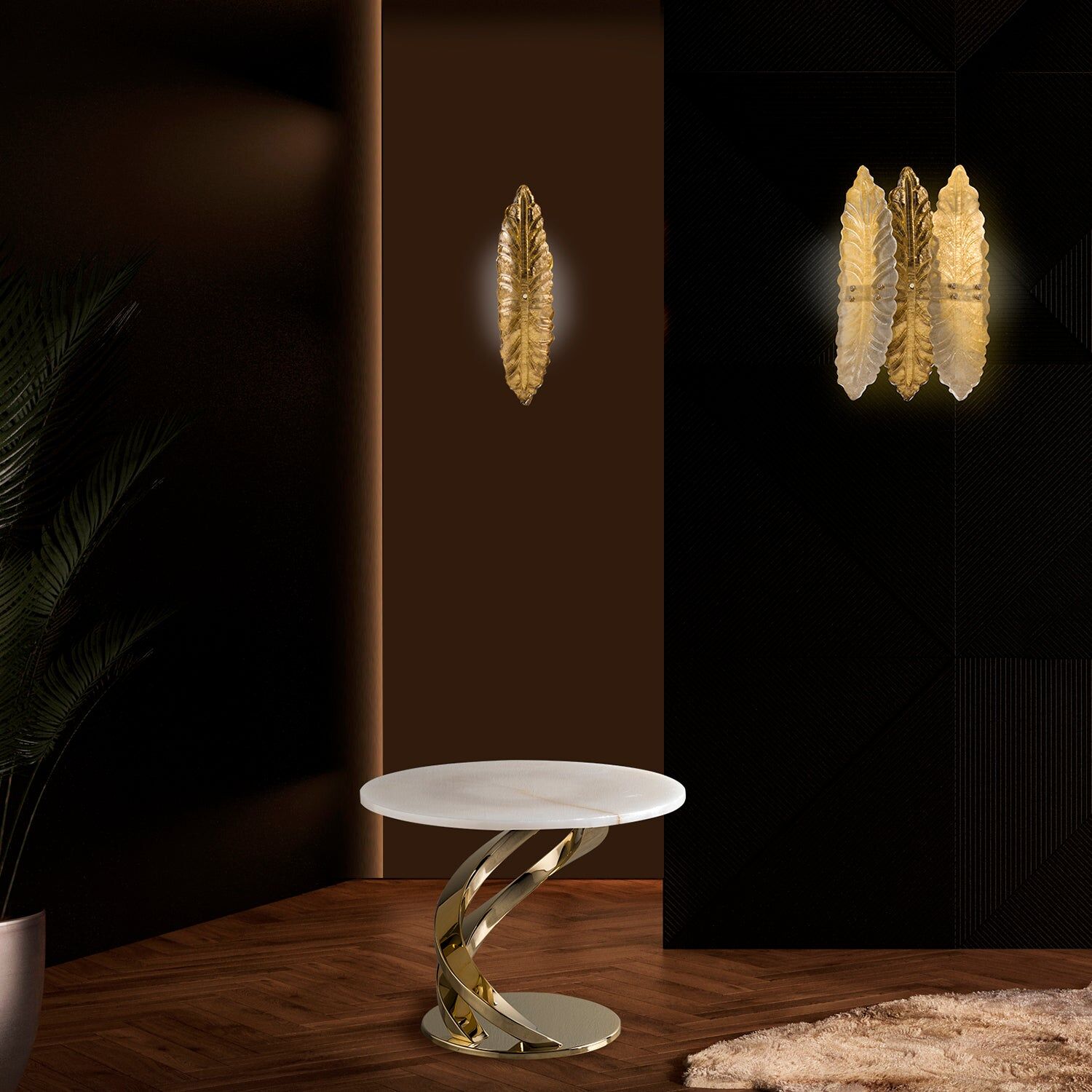 Бра Cher Small Wall Light - Gold — Villari, кадр 2