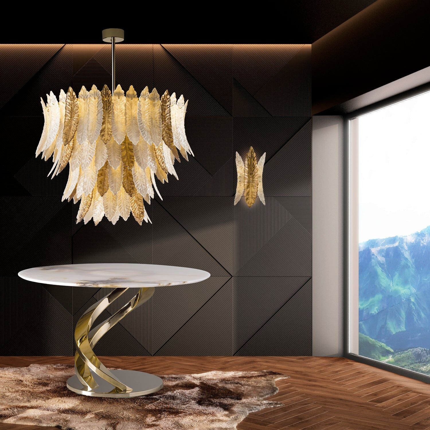 Бра Cher Wall Light - Champagne & Gold — Villari, кадр 2