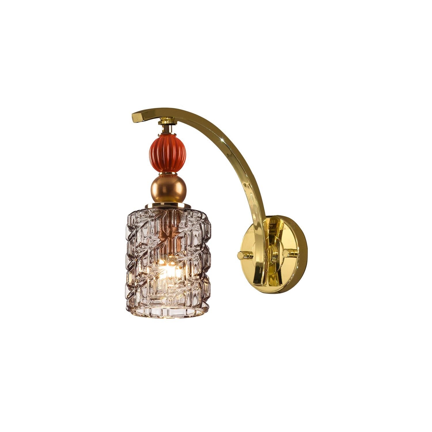 Wall lights Lolite Clotilde Wall Light- Orange & Transparent — Villari, collection Свет