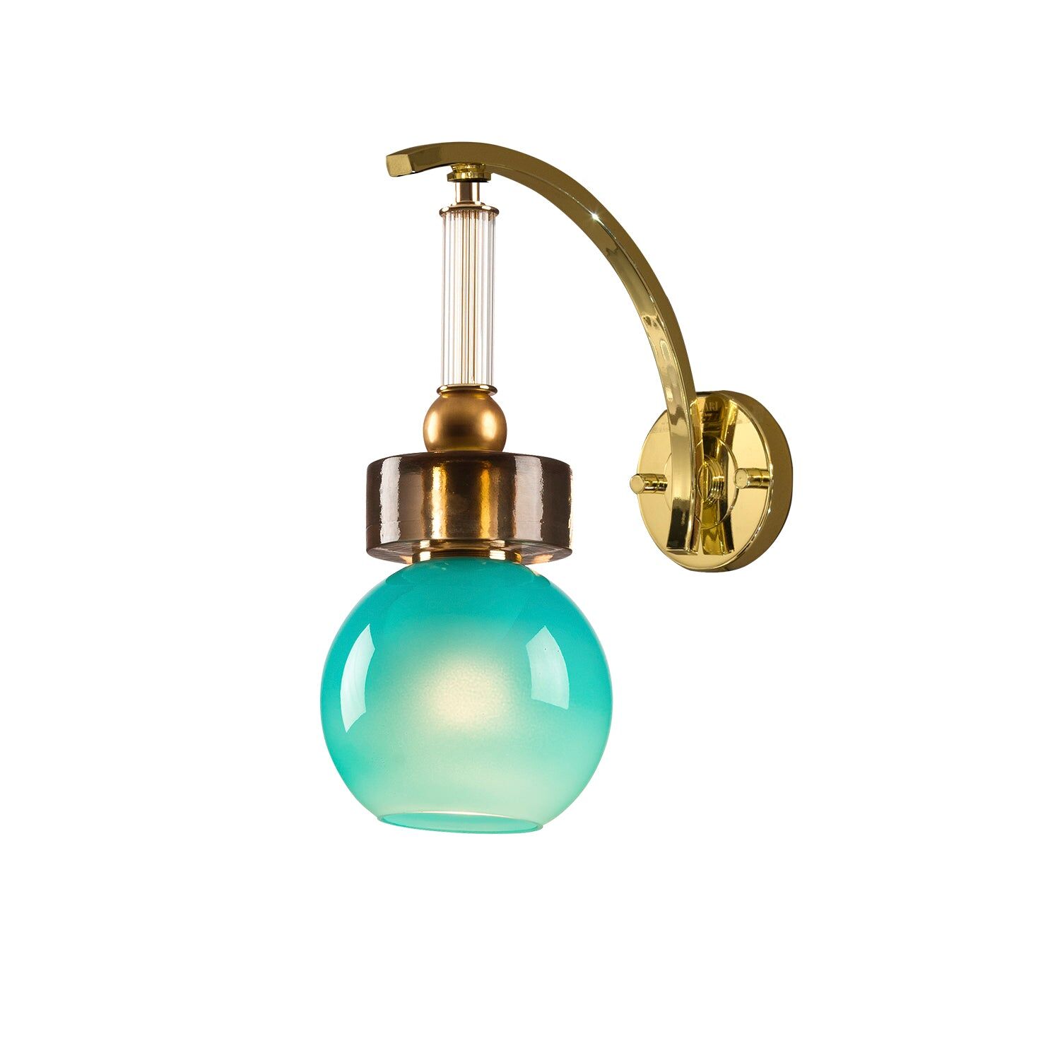 Wall lights Lolite Etienne Wall Light - Aquamarine & Transparent — Villari, collection Свет