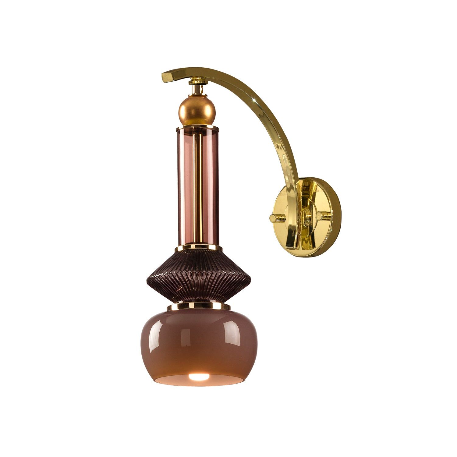 Wall lights Lolite Marie Wall Light - Brown & Transparent — Villari, collection Свет