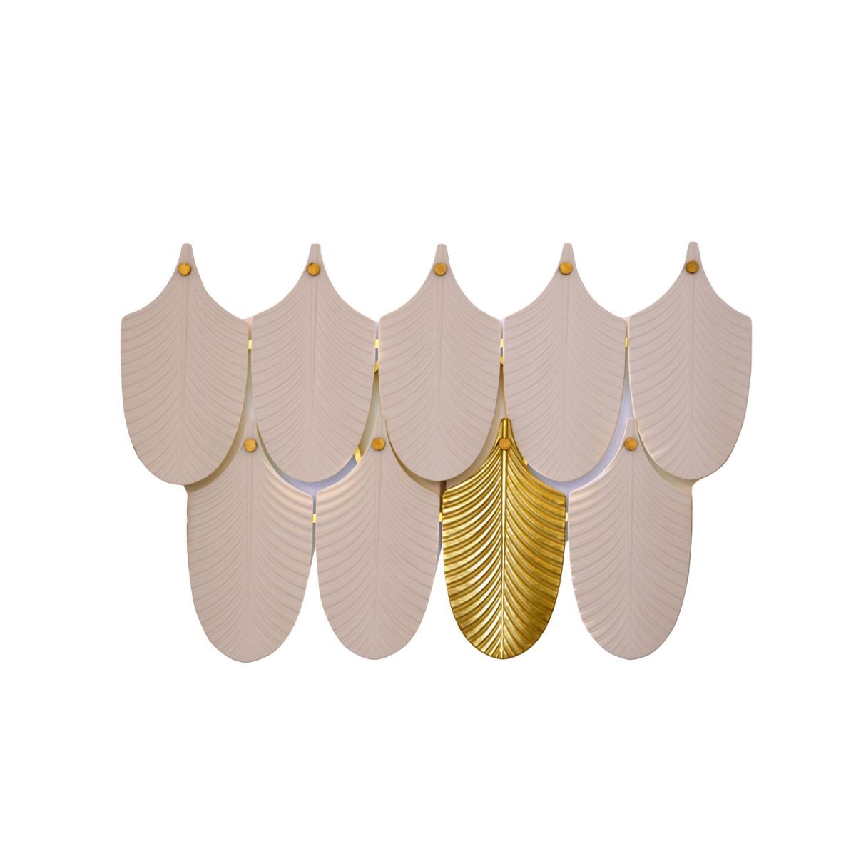 Wall lights Peacock Wall Light - White & Gold - - Santorini — Villari, collection Свет