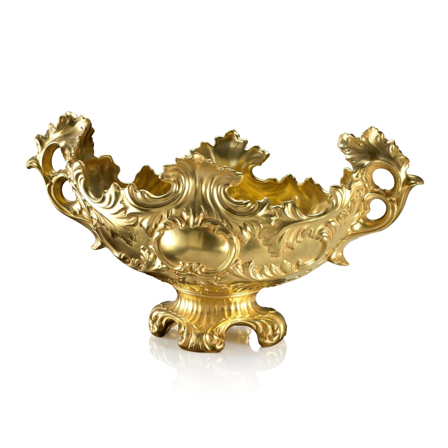 Decor objects Baroque Large Oval Centrepiece - Gold — Villari, collection Декор
