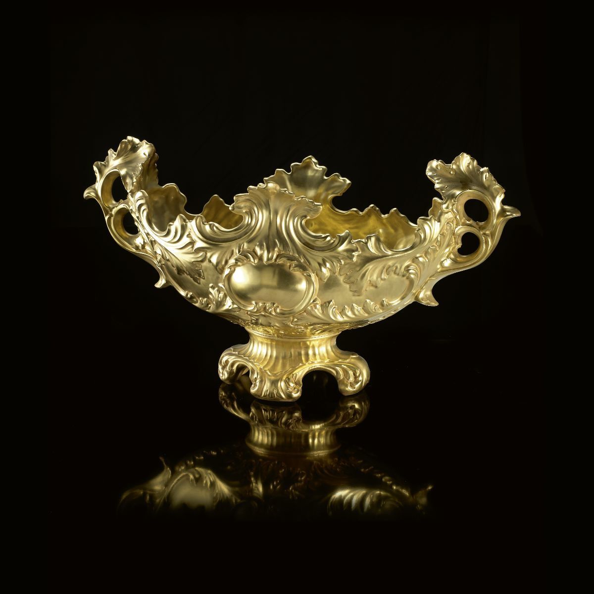 Предмет декора Baroque Large Oval Centrepiece - Gold — Villari, кадр 2