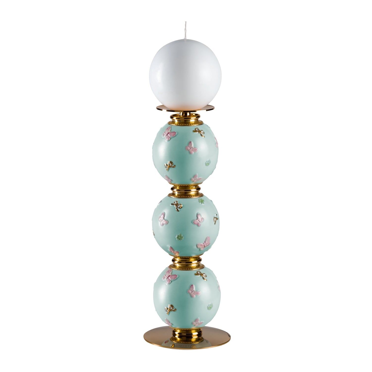 Decor objects Butterfly Large Candle Holder - Aquamarine — Villari, collection Декор