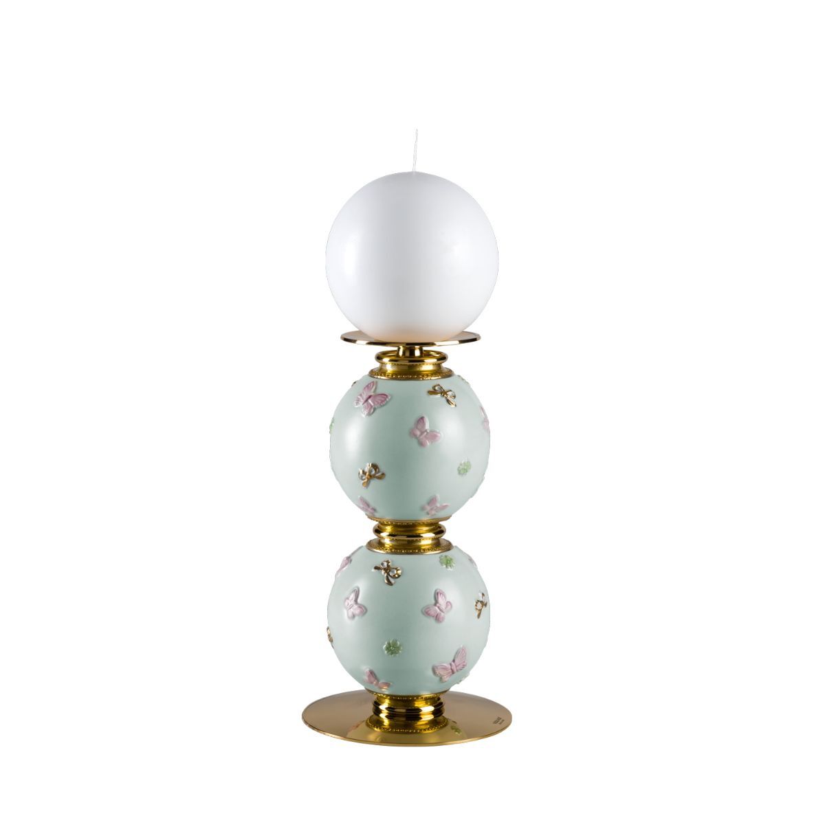 Decor objects Butterfly Medium Candle Holder - Aquamarine — Villari, collection Декор
