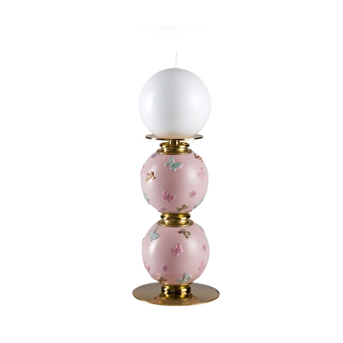 Decor objects Butterfly Medium Candle Holder - Pink — Villari, collection Декор