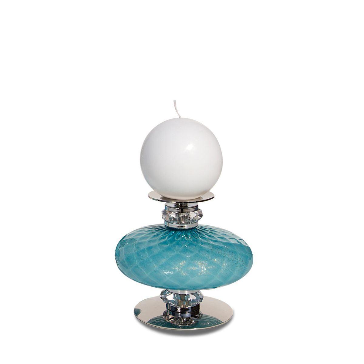Decor objects Diva Audrey Small Candle Holder - Turquoise & Gold — Villari, collection Декор