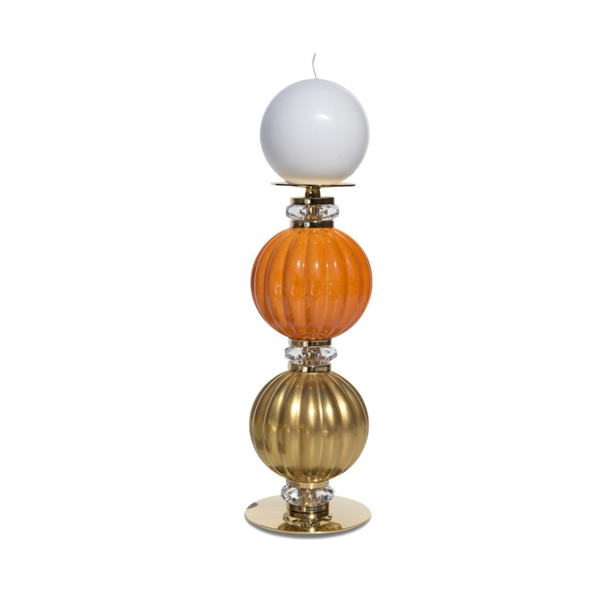Decor objects Diva Gigi Medium Candle Holder - Mango & Gold — Villari, collection Декор