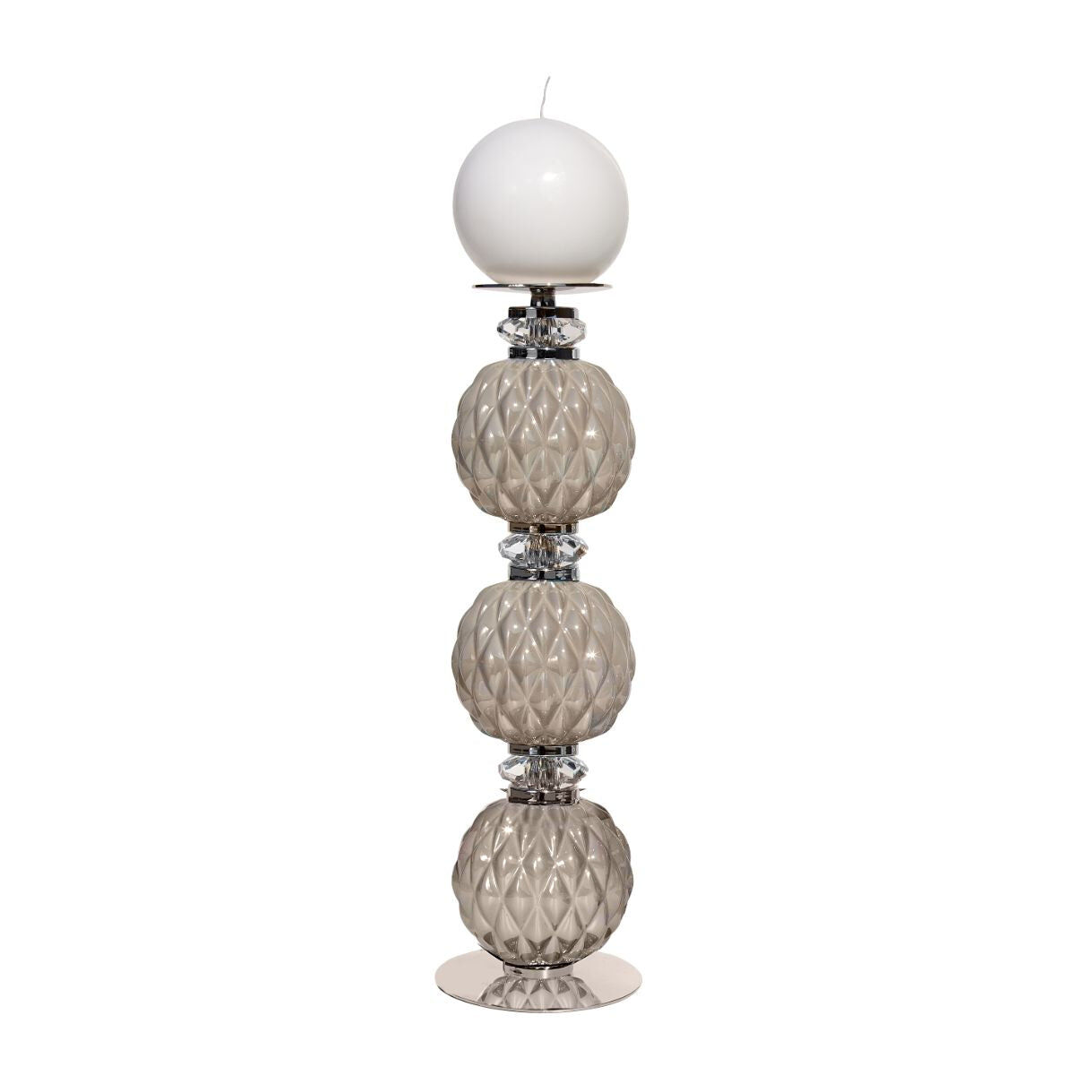 Decor objects Diva Patty Large Candle Holder - Pearl Grey — Villari, collection Декор