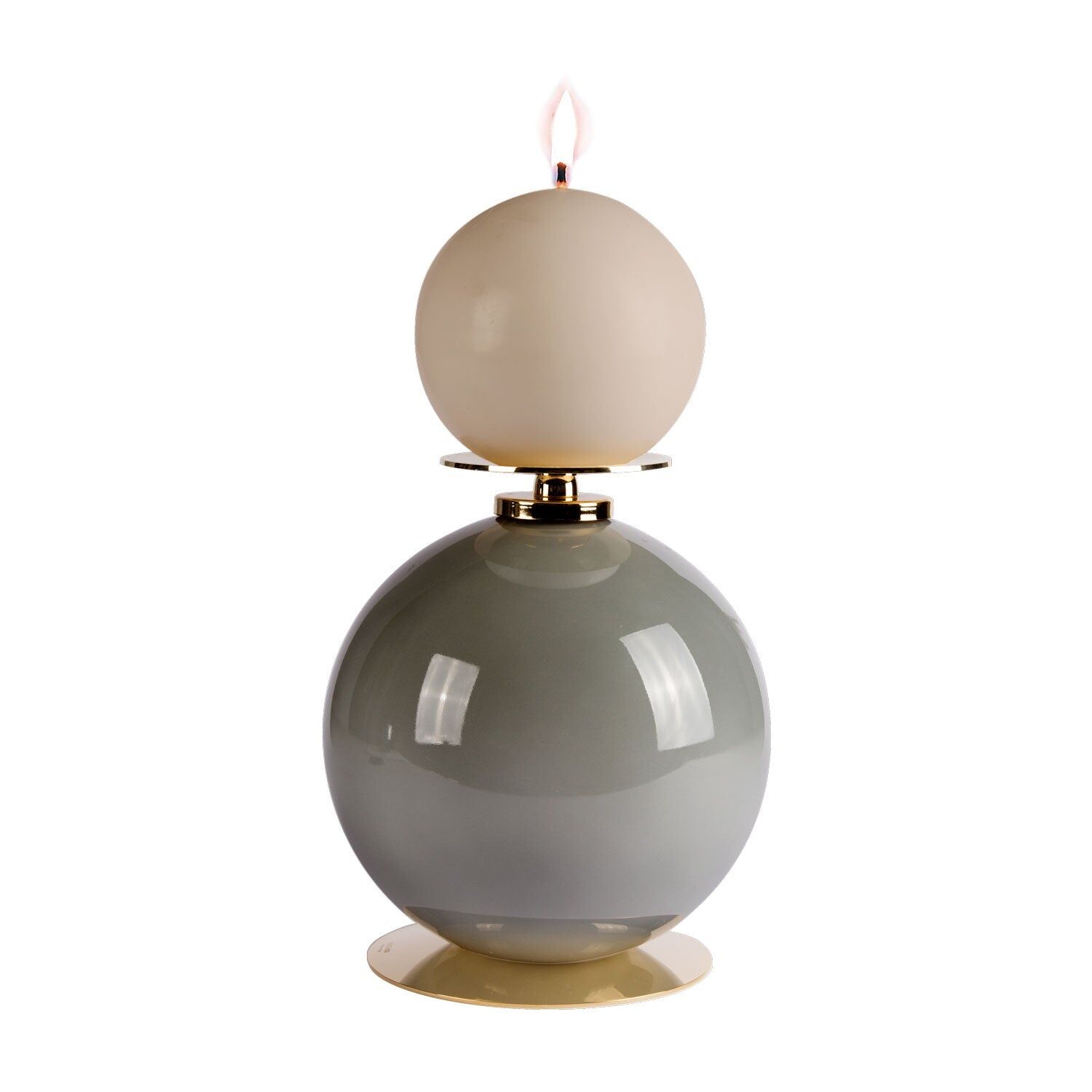Decor objects Lady V Small Candle Holder - Tabacco Shiny — Villari, collection Декор
