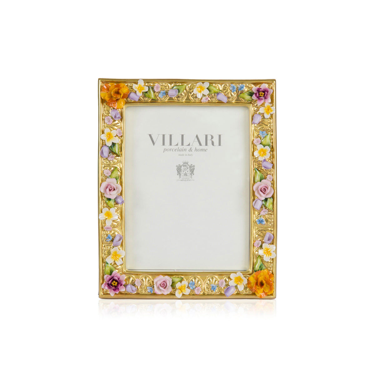 Decor objects Margherita Medium Photo Frame - Multicolor & Gold — Villari, collection Декор