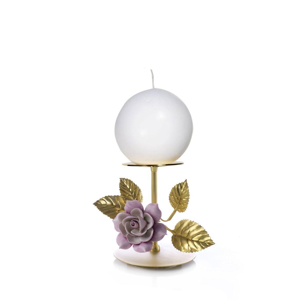 Decor objects Marie-Antoinette Candle Holder - H. 15 Cm - Gold & Pink — Villari, collection Декор