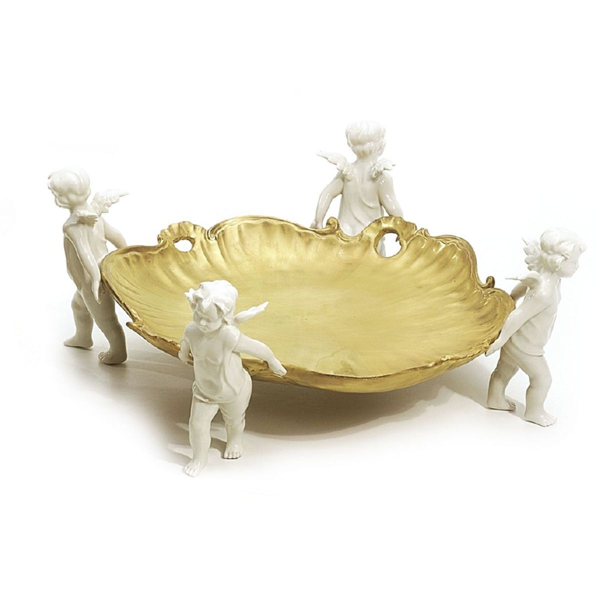 Decor objects Michelangelo Centrepiece - White & Gold — Villari, collection Декор