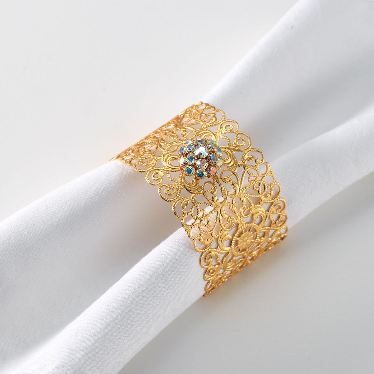 Decor objects Venice Napkin Ring With Swarovski — Villari, collection Посуда