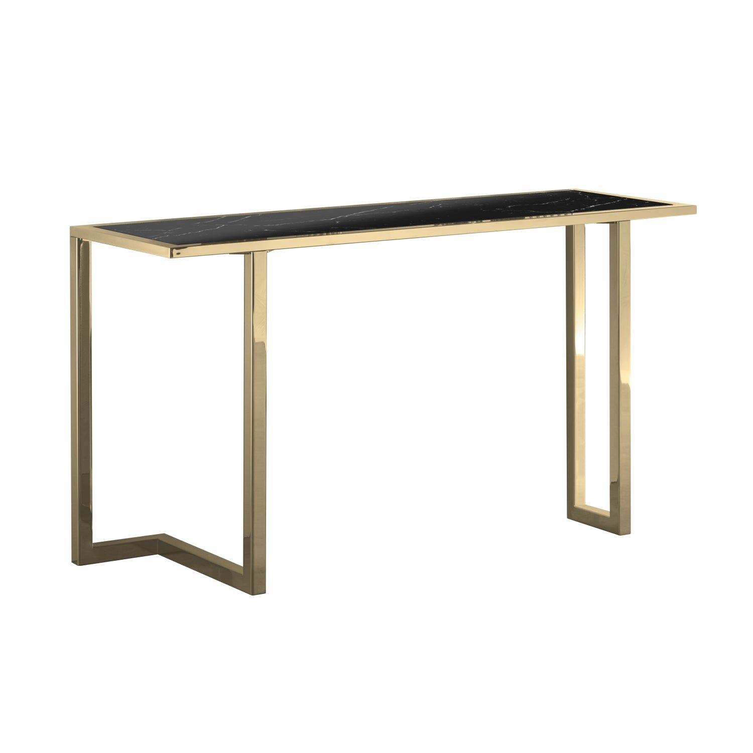 Консоль Deco - Black Marquinia & Gold — Villari, коллекция Мебель