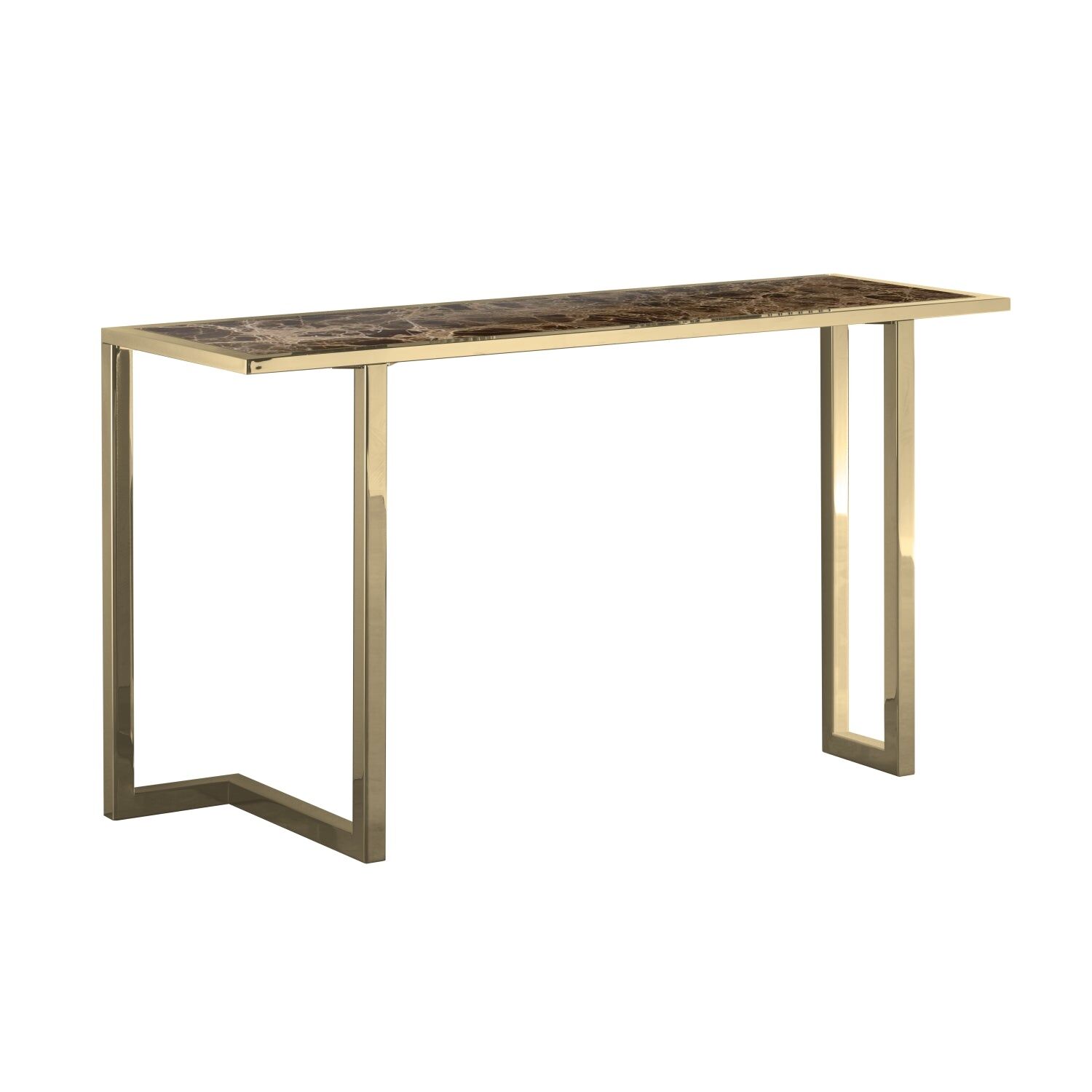 Consoles Deco - Dark Emperador & Gold — Villari, collection Мебель
