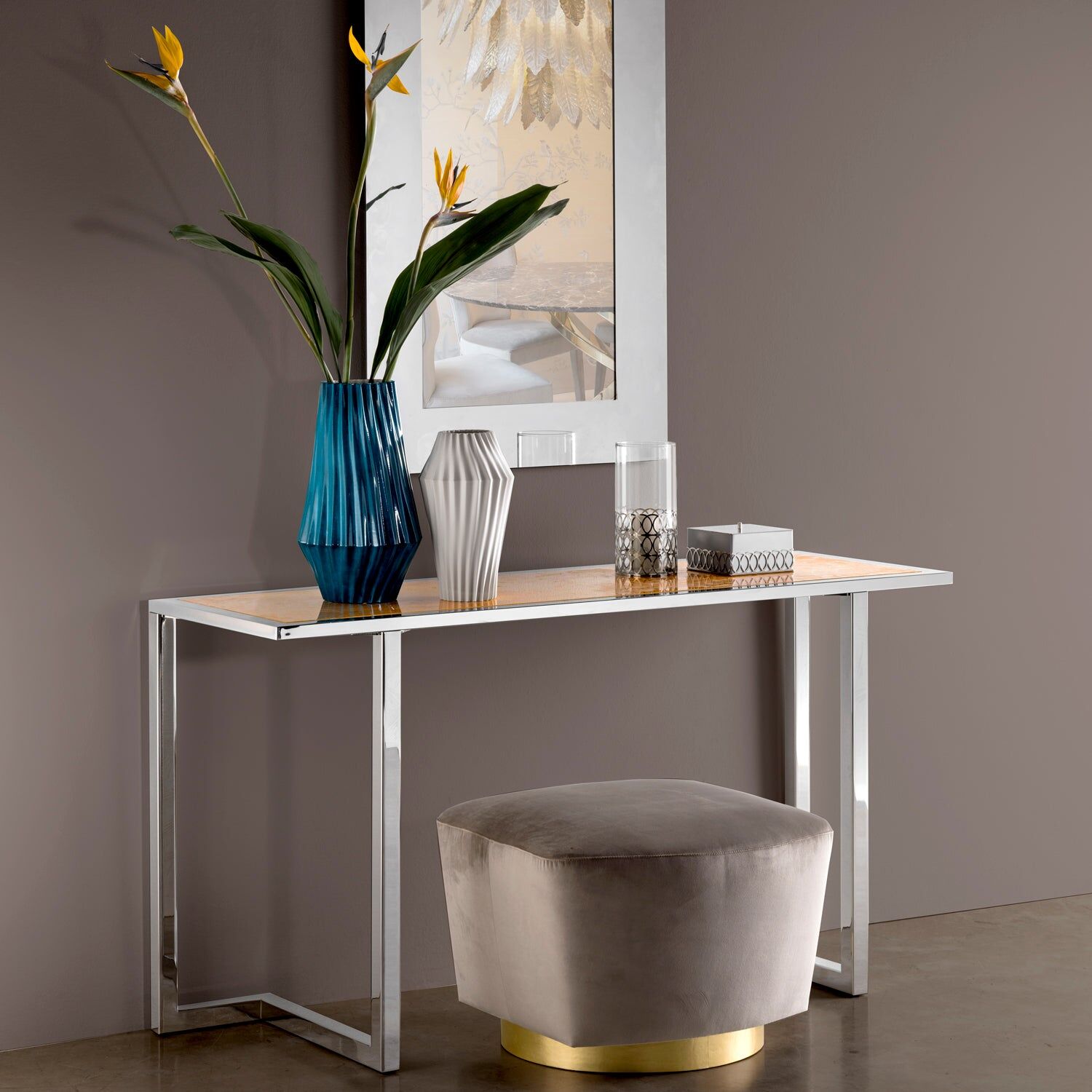 Консоль Deco - Imperial Gold & Chrome — Villari, кадр 2