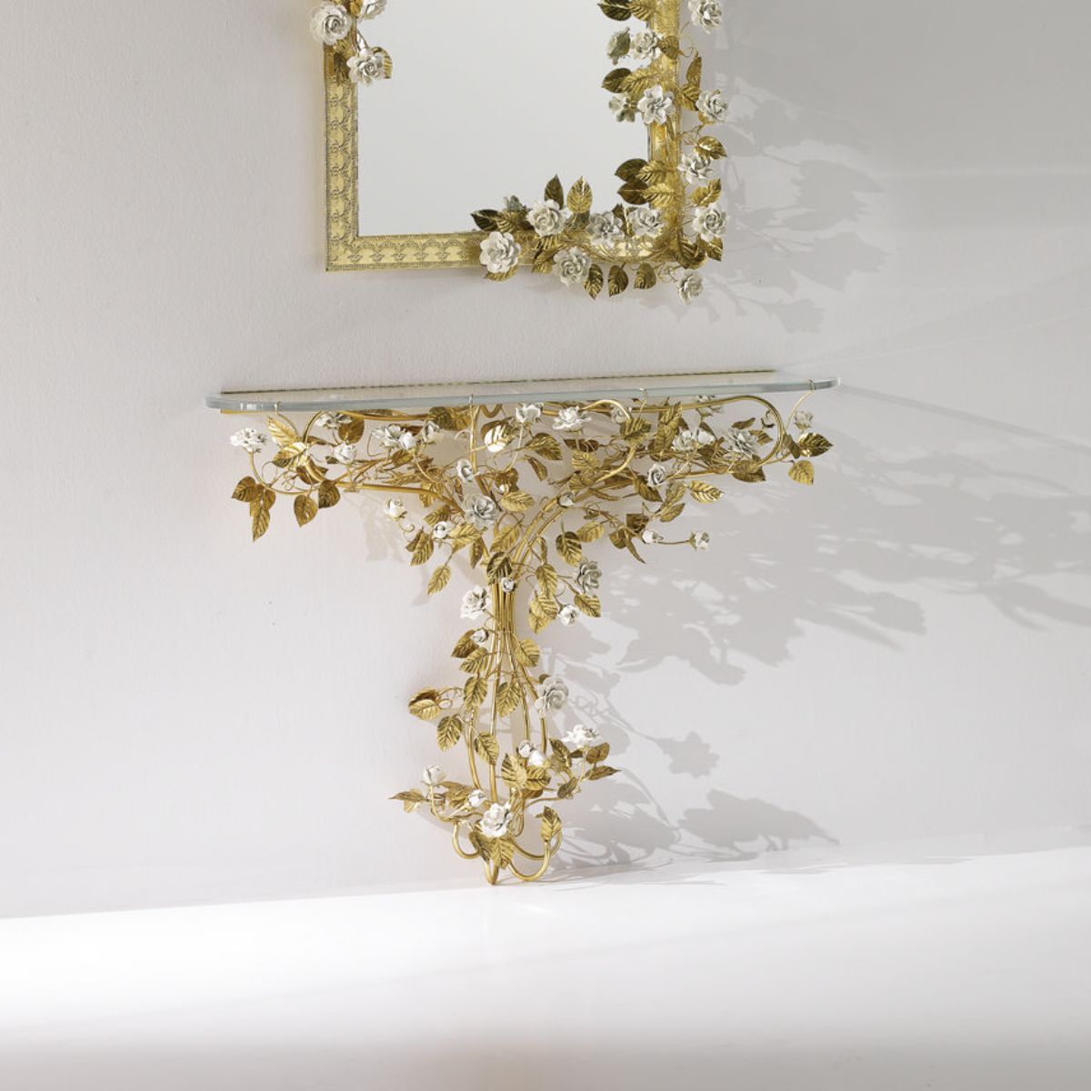 Consoles Marie Antoinette 120 Cm - Gold & White — Villari, collection Мебель