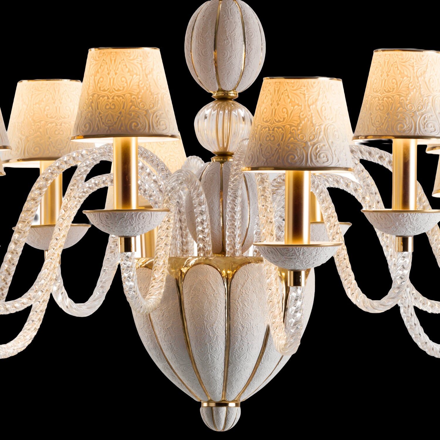 Люстра Amour Chandelier 12 Lights - White & Gold — Villari, кадр 4