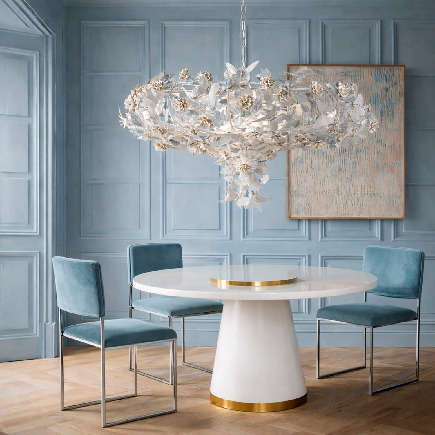 Люстра Butterfly 10 Lights Chandelier - White — Villari, кадр 2