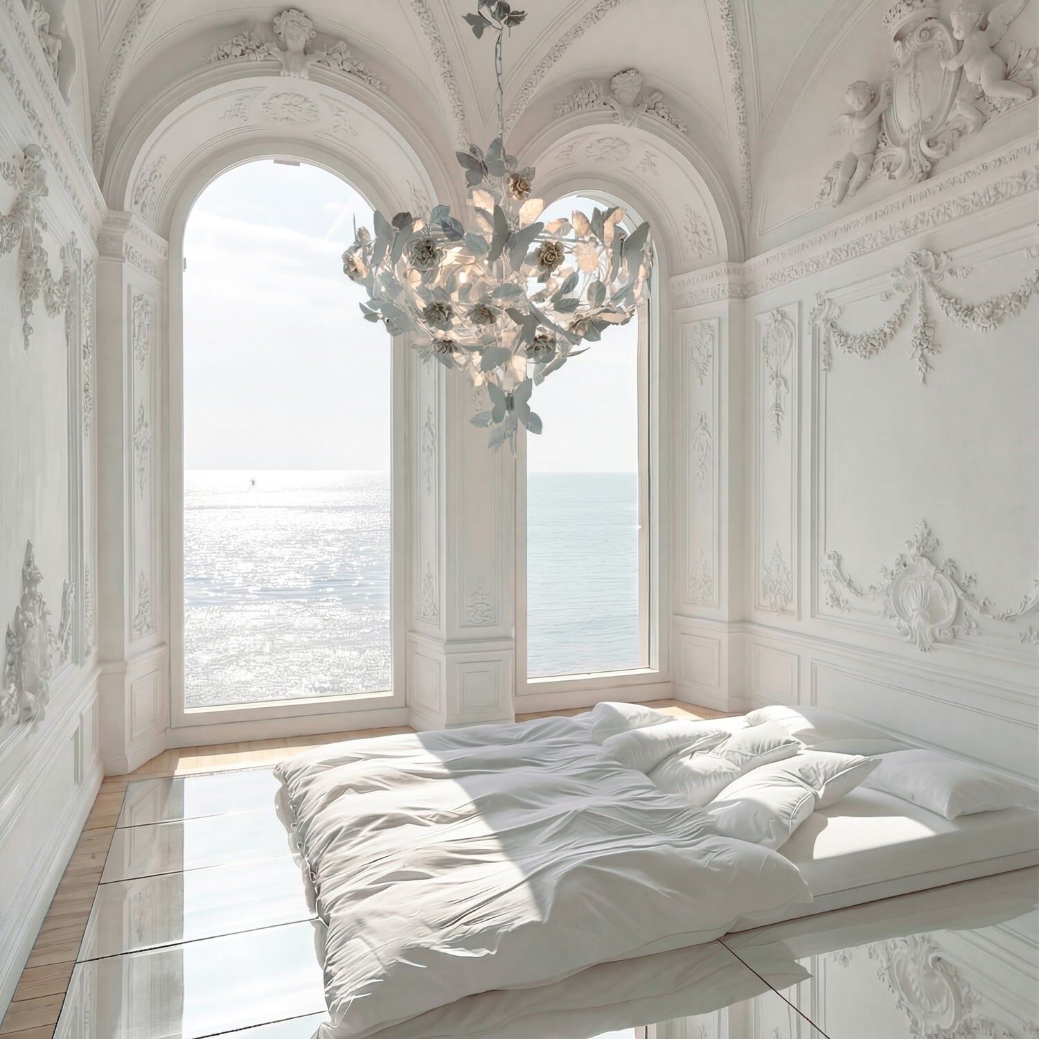 Люстра Butterfly 8 Light Chandelier - White — Villari, кадр 2
