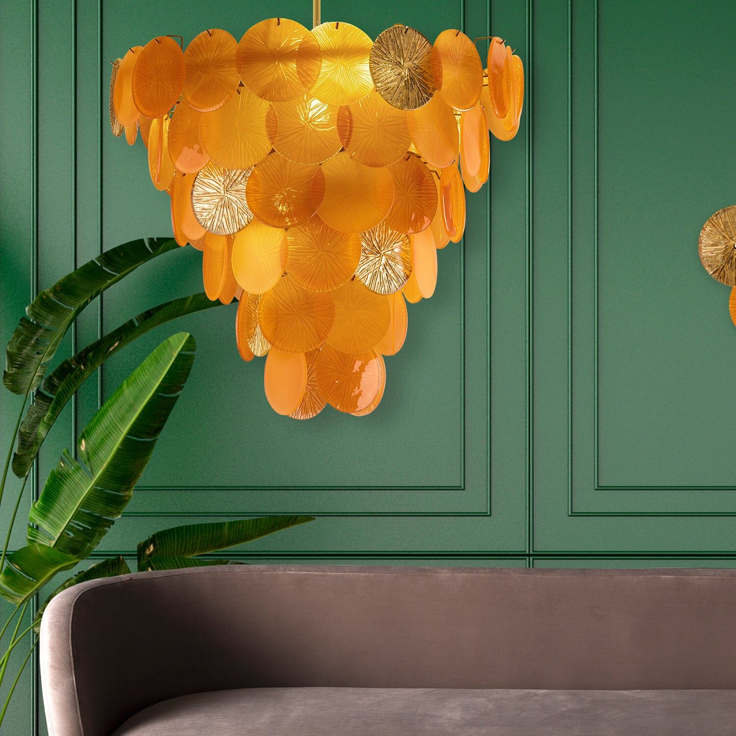 Люстра Candy Chandelier - 12 Lights - Mango & Gold — Villari, кадр 4