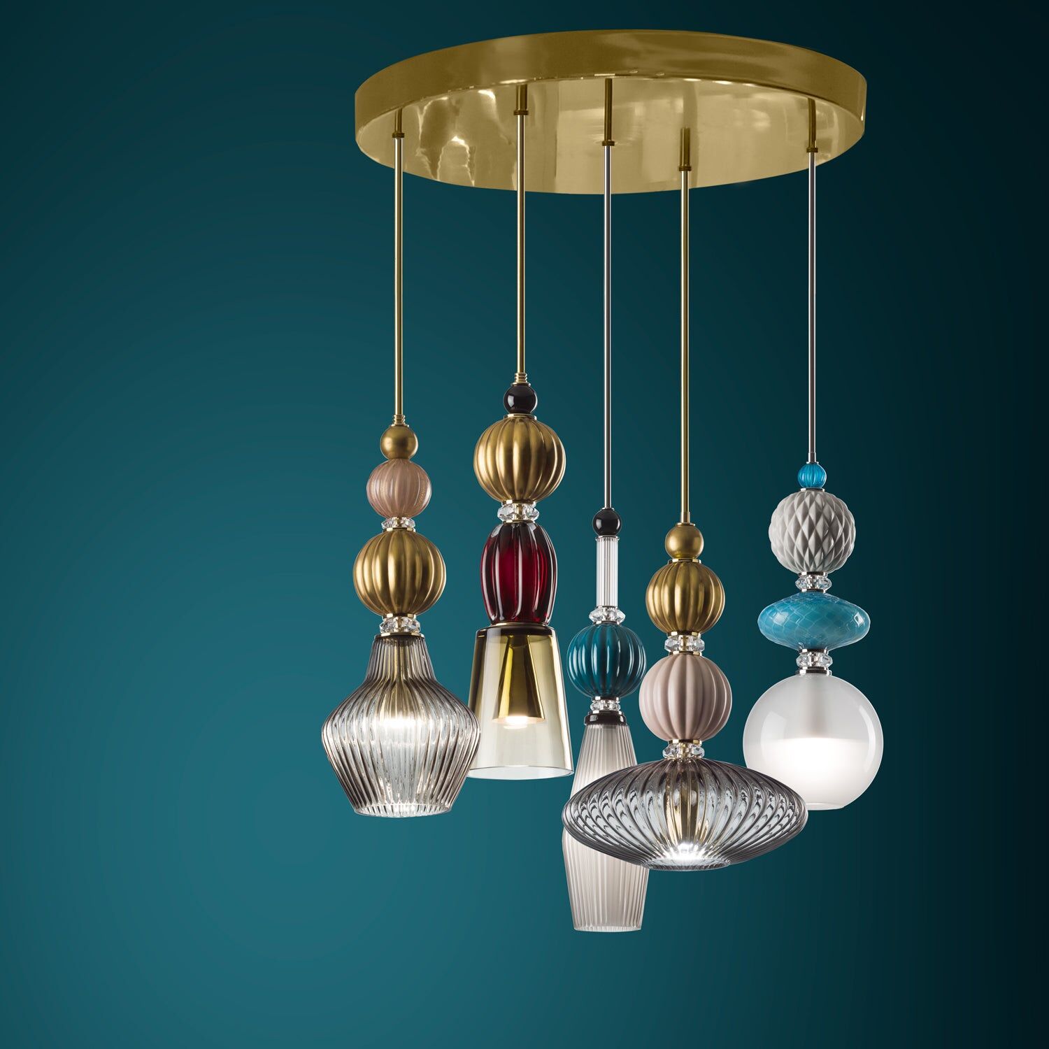 Люстра Divas Chandelier - 5 Lights — Villari, кадр 3