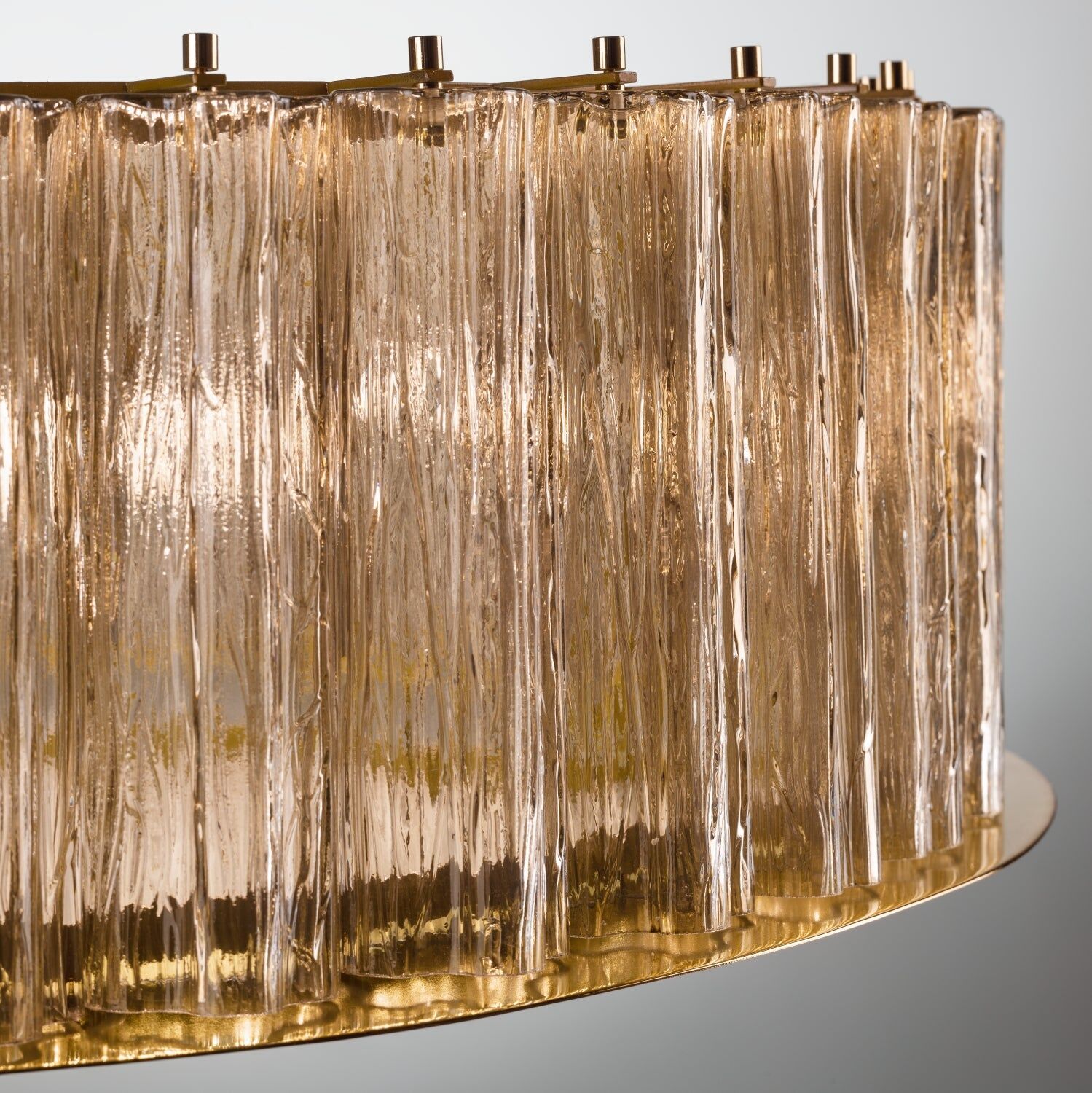 Люстра Drum Round Chandelier - 6 Lights - Gold — Villari, кадр 3
